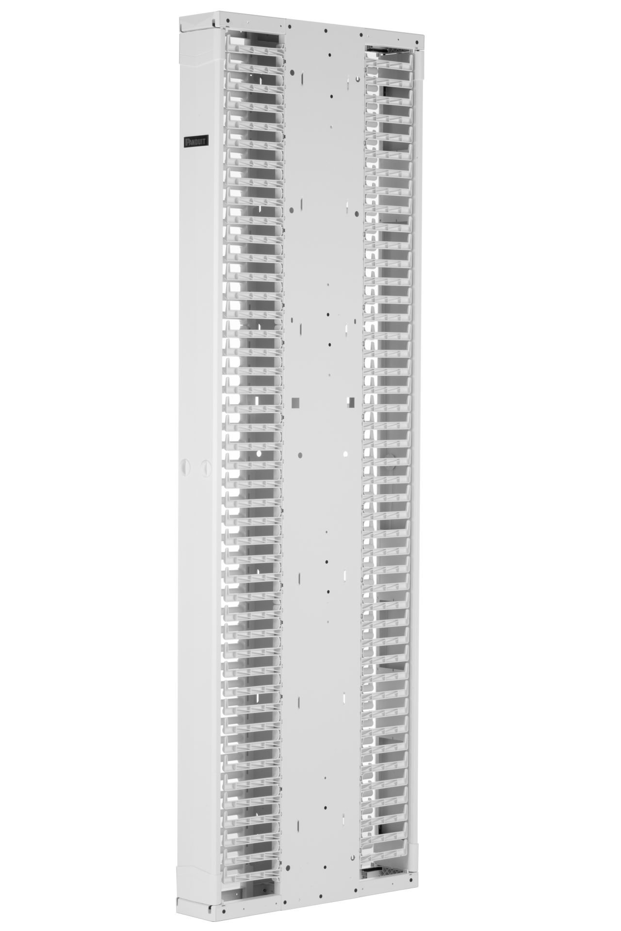 Panduit® Patchrunner® 2 Enhanced Dikey Kablo Yöneticisi çiftleri ultra yüksek yoğunluklu yeteneği ve eşsiz Sıfır RU yama özelliği ile çok yönlülük. kısmen monte edilmiş yöneticisi kolay bir kurulum ile dağıtım hızlandırmaya yardımcı olur. , Stee Çift tara