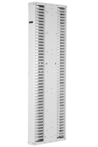 Panduit® Patchrunner® 2 Enhanced Dikey Kablo Yöneticisi çiftleri ultra yüksek yoğunluklu yeteneği ve eşsiz Sıfır RU yama özelliği ile çok yönlülük. kısmen monte edilmiş yöneticisi kolay bir kurulum ile dağıtım hızlandırmaya yardımcı olur. , Stee Çift tara
