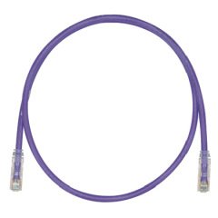 Kategori 6, her iki ucunda TX6 ™ PLUS Modüler Fiş ile UTP ara kablosu. Violet, 8 metre.