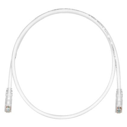 Kategori 6, her iki ucunda TX6 ™ PLUS Modüler Fiş ile UTP ara kablosu. Kapalı Beyaz, 8 metre.