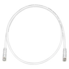 Kategori 6, her iki ucunda TX6 ™ PLUS Modüler Fiş ile UTP ara kablosu. Kapalı Beyaz, 8 metre.