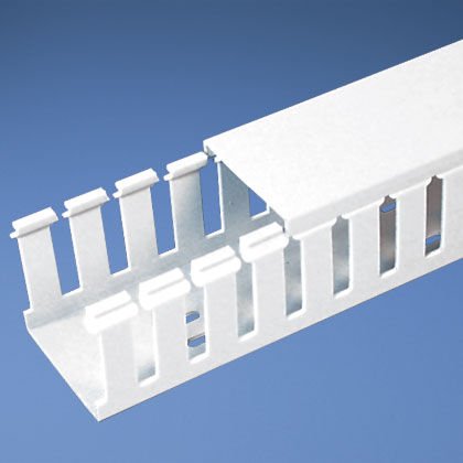 Panduct® tip G geniş yarık kablo kanalı, .5 G x 1H, 6' uzunlukta, PVC, yapıştırıcı, beyaz.