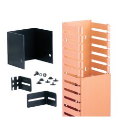 Kablolar rafa dik tee dışarı dökülmesini için güvenli, erişilebilir rota ekipman monte sağlar. Kit 4x4 kapasitesinin 6 ft uzunlukta kanalını menteşeli içerir, 4x4 6 ft uzunlukta kanal kapağı, 4x4 menteşeli kanal, üç FZBA1.5X4 ayarlanabilir Z için bir uç k