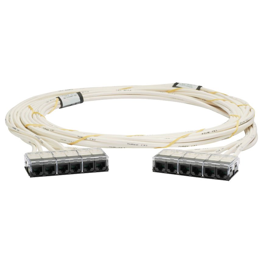 QuickNet Kablo Montaj her ucunda öncesi sona TX6 PLUS UTP Jack Modülü kasetleri ile Kategori 6 UTP LSZH Cable yaptı.