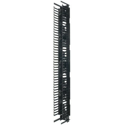Panduit® Patchrunner® Dikey Kablo Yöneticisi, değerli zemin alanı boşaltarak genel maliyetleri düşürerek ve tüm kablo yönetimi endüstrisi için standart belirleme, yüksek yoğunluklu yeteneği ve çok yönlülüğü birleştiriyor. Tek taraflı, Çelik, 45RU, Siyah