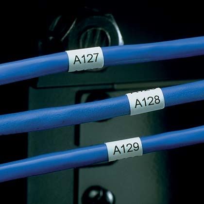 Beyaz, vinil bez etiket, 1.00'' 1,75'' x.