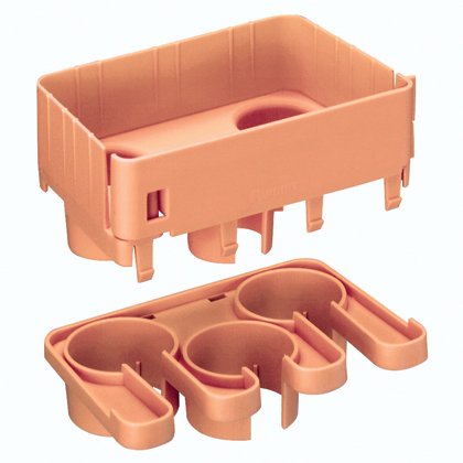 üç ayrı 1.5 (38 mm) çapında bölünmüş oluklu boru içine yol kablo için kullanılır. FRVT12X4OR veya herhangi 6x4 montaj ile kullanılır.