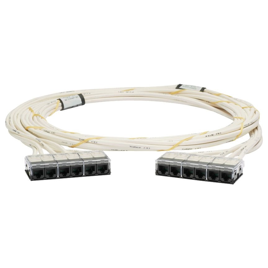 QuickNet Kablo Montaj her ucunda öncesi sona TX6 PLUS UTP Jack Modülü kasetleri ile Kategori 6 UTP LSZH Cable yaptı.