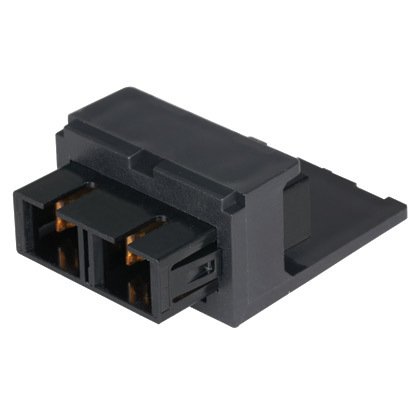 Modül fosfor bronz bölünmüş kollu, Black ile bir SC dubleks modlu fiber optik adaptör ile birlikte.