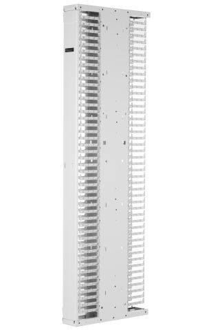 Panduit® Patchrunner® 2 Enhanced Dikey Kablo Yöneticisi çiftleri ultra yüksek yoğunluklu yeteneği ve eşsiz Sıfır RU yama özelliği ile çok yönlülük. kısmen monte edilmiş yöneticisi kolay bir kurulum ile dağıtım hızlandırmaya yardımcı olur. , Stee Çift tara