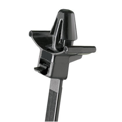 Tüm-Ty® serbest bırakılabilir kanat itme bağı, standart bir kesite, 7.8 (198mm) uzunluğu, hava şartlarına dayanıklı naylon 6.6, siyah monte edin.