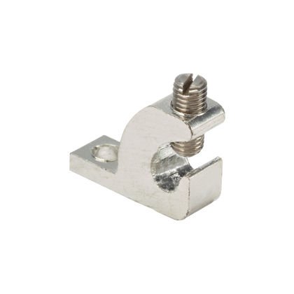 Bir delikli Serili pabucu, kalay kaplı alüminyum, 1/4'' saplama boyutu.