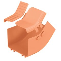 6x4 kanalına bağlandığı ve / veya bir düz yatay bir hareket 45 ° yukarı doğru açı oluşturmak için uygundur. Düz bir yatay vadede değişimi seviyesine dışında dikey 45 ° açı uydurma FROV456X4OR ile kullanılır. Bölünmüş kapağı içerir.