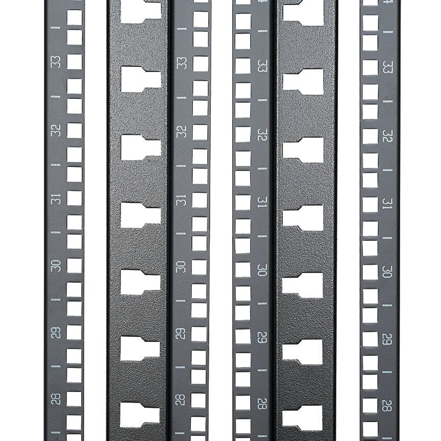 42 RU Kabine için N-Type Ön ve Arka Kafes Nut Ekipmanları Ray Seti