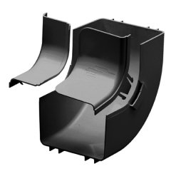 6x4 kanalı ve / veya bağlantı parçaları için bağlanan bir düz yatay bir mesafeden bir 90 ° yukarı doğru bir açı oluşturmak için kullanılır. Düz bir yatay vadede değişimi seviyesine dışında dikey 90 ° açı uydurma FROVRA6X4BL ile kullanılır. Bölünmüş kapağı