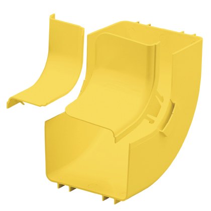 6x4 kanalı ve / veya bağlantı parçaları için bağlanan bir düz yatay bir mesafeden bir 90 ° yukarı doğru bir açı oluşturmak için kullanılır. Düz bir yatay vadede değişimi seviyesine dışında dikey 90 ° açı uydurma FROVRA6X4YL ile kullanılır. Bölünmüş kapağı