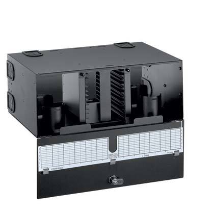 Opticom ™ (144) Fiber Optik Splice Muhafaza. (12) ek kasetleri (FST6) kadar tutar. Boyutlar 6.83 D 19.0'' W x (173.5mm x 298.9mm x 465.1mm) ''H 11.77 x''