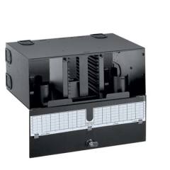 Opticom ™ (144) Fiber Optik Splice Muhafaza. (12) ek kasetleri (FST6) kadar tutar. Boyutlar 6.83 D 19.0'' W x (173.5mm x 298.9mm x 465.1mm) ''H 11.77 x''