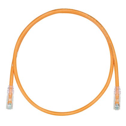 Kategori 6, her iki ucunda TX6 ™ PLUS Modüler Fiş ile UTP ara kablosu. Portakal, 9 metre.