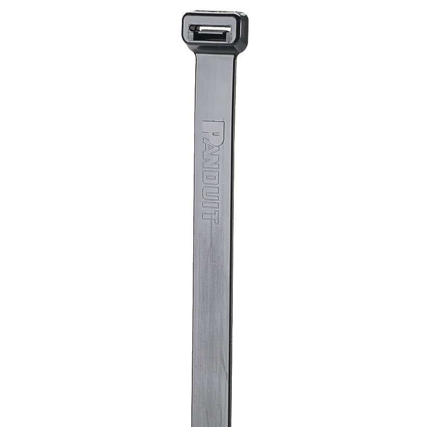 Pan-Ty Geniş Kayışı Kablo Bağı, Ekstra Ağır Kesit, 15.1L (384mm), Isı Naylon 6.6, Siyah Hava Dayanıklı, Darbe Modifiye, Stabilize