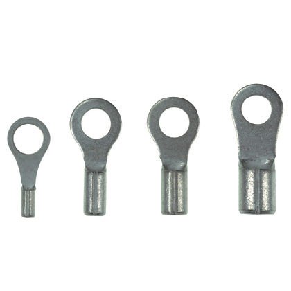 Halka terminal, 0.5 - yalıtımlı olmayan 1.5mm² tel aralığı, M3 saplama boyutu, toplu paketi.
