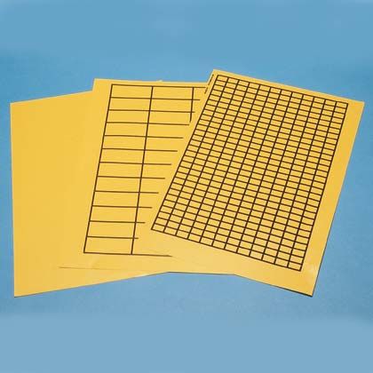 Dot-Matrix Etiket, 0,59'' x 0,35'' , Bez, Siyah / Sarı