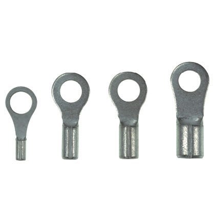 Metrik Halka terminal, 1.0 - 2.5mm² + tel aralığı, M3 saplama boyutu, yalıtılmamış, dökme paketi.