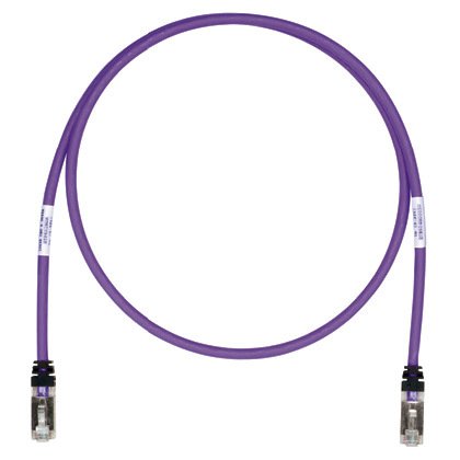 Kategori 6A, her iki ucunda TX6A ™ 10Gig ™ modüler fişli 10 Gb / s S / FTP yama çekin. Violet, 30 metre.