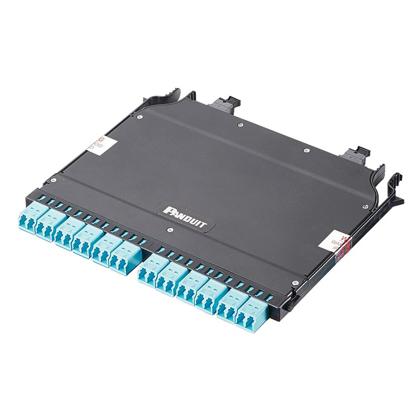 OM4 HD Flex Kaset, (2) 12-elyaf MPOS, optimize kaybı, Metot A çift ters çevrilmiş 12 Bağlantı Duplex LC