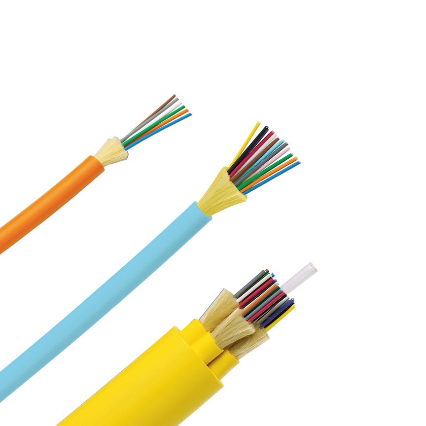 9um OS2 6 Elyaf Kapalı Dağılımı EuroClass DCA-S2-d2-a-1, 900um fiberler
