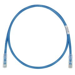 Bakır Patch Cord, Kedi 6, Mavi LSZH UTP Kablo, 12 Metre