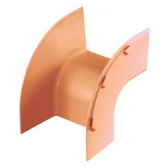 6x4 kanalı ve / veya bağlantı parçaları için bağlanan bir düz yatay bir mesafeden bir 90 ° 'lik dik dönüş oluşturmak için kullanılır. İsteğe bağlı bölünmüş kapak FROVRASC6OR kabul eder.