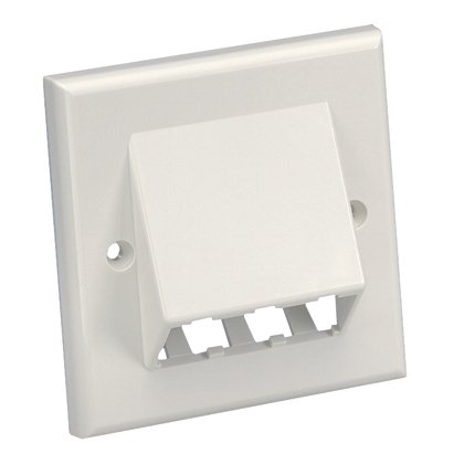 Mini Com 86mm x 86mm koruyucu çerçevesi üç Mini-Com modülleri kabul eder. Arktik Beyaz.