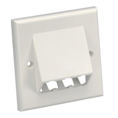 Mini Com 86mm x 86mm koruyucu çerçevesi üç Mini-Com modülleri kabul eder. Arktik Beyaz.