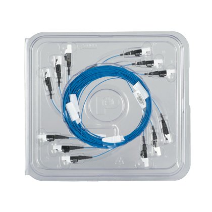 OM4 optimize Ayrı ayrı oniki, ince teller LC bağlayıcılar, 900um tamponlu fiber.