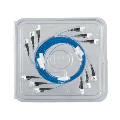 OM4 optimize Ayrı ayrı oniki, ince teller LC bağlayıcılar, 900um tamponlu fiber.