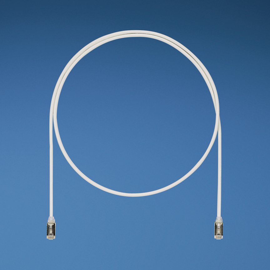 Kategori 6A Performansı, 28AWG, F / UTP Patch Cord, CM / LSZH, Uluslararası Grey, 0.2m.