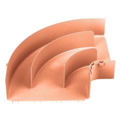 12x4 kanalına bağlandığı ve / veya bir düz yatay mesafeden bir 90 ° 'lik yatay bir dönüş oluşturmak için uygundur. İçinde bölücü duvarlar kabloları etrafında yatay dik açı yönlendirilir yönetmek. İsteğe bağlı bölünmüş kapak FRRASC12OR kabul eder.