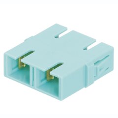 SC OM3 / zirkonya seramik bölünmüş kollu OM4 Dubleks Multimode Fiber Optik Adaptör.