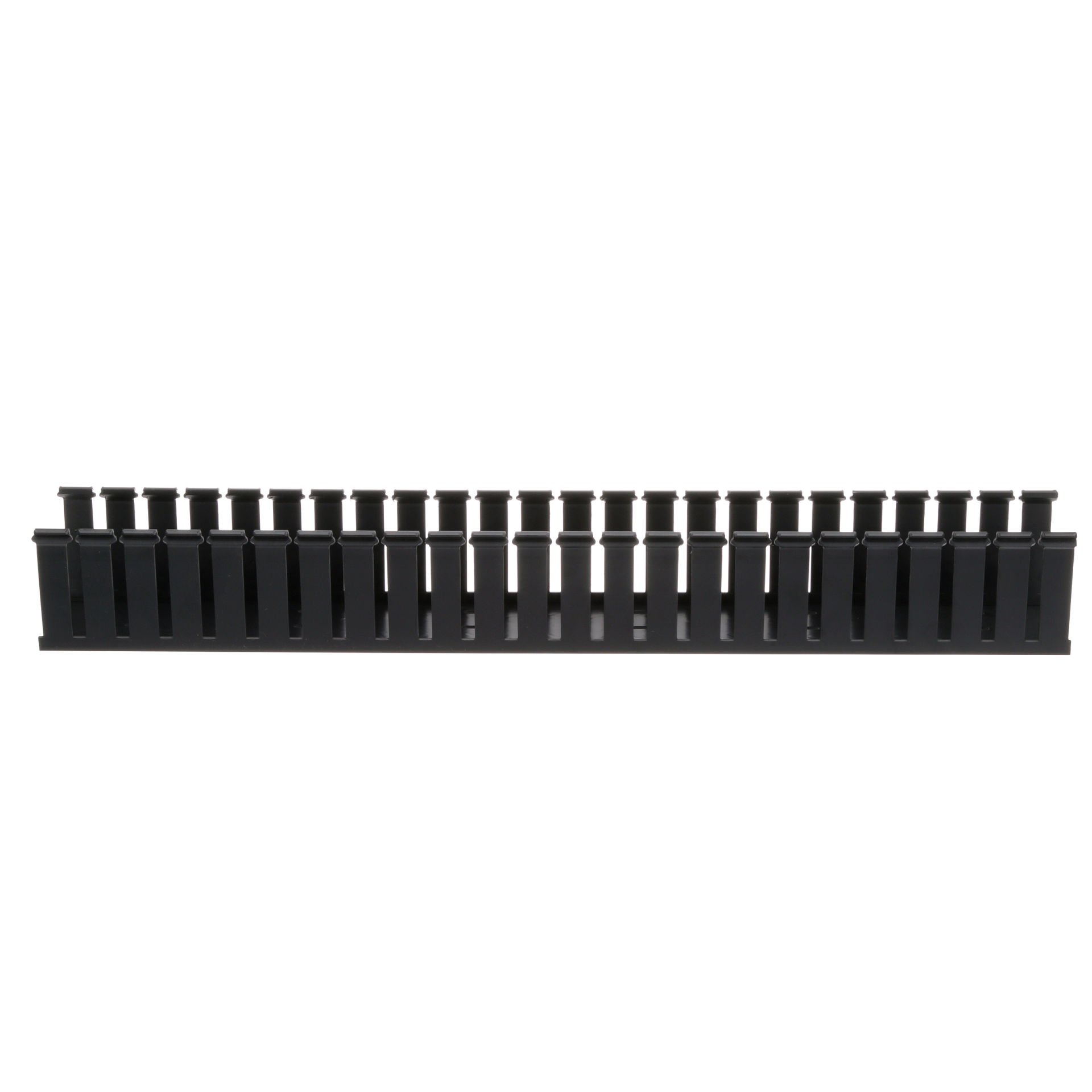 Panduct® tip G geniş yarık kablo kanalı, 3 G x 3H, 6' uzunlukta, PVC, siyah.