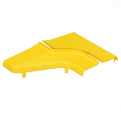FRRF126LYL uydurma azaltıcı sol geçiş için isteğe bağlı bölme kapağı sarı ve ABS plastikten imal edilmiştir. geçmeli özelliği kapak yüklenmiş ve gerekli hiçbir araçlarıyla çıkarılmasını sağlar. Bu a kolay erişim için bir 1/2'' (12.7mm) açıklığı yaratır