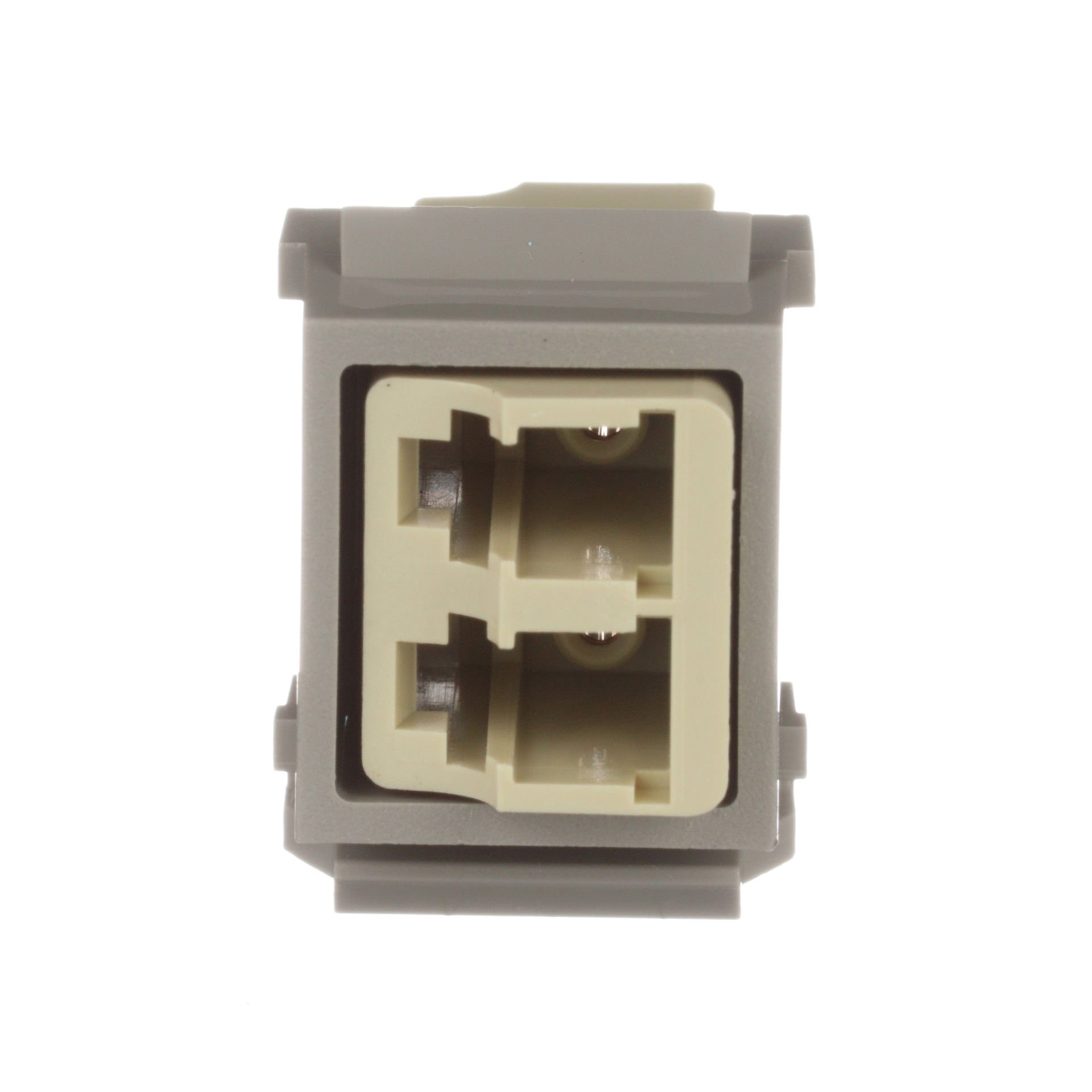 NK modülü bir LC Sr./Jr ile birlikte. SFF fosfor bronz bölünmüş kollu dubleks adaptör multimod. Intl Gri