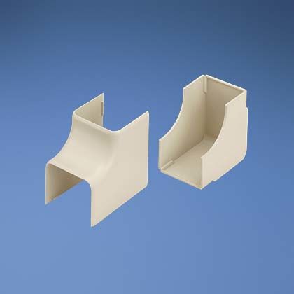 İç köşe uydurma. iç köşesinde ofis mobilyaları raceway kısımlarını birleştirmek için kullanılır. yapışkan bant ile tedarik edilir. Orta Ton.