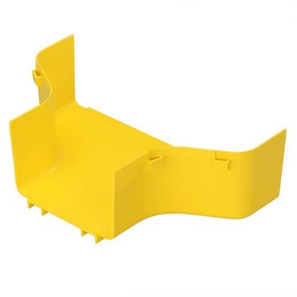 uydurma takılması veya Kanal herhangi 6x4 FiberRunner® için herhangi 12x4 FiberRunner® Montaj veya Kanal vermektedir. Bu sarı ve ABS plastikten yapılmış olduğunu. Bu bölünmüş kapak FRRF126SCYL kabul eder.