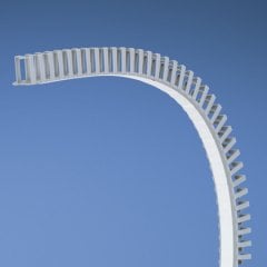 Panduct® tipi FL esnek kablo kanalı, 25.0mm G x 25.0mm lH, 19.7 'uzunlukta, esnek polipropilen, yapıştırıcı, açık gri.