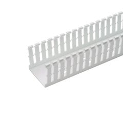 Panduct® F tipi dar yarık kablo kanalı, 4 G x 3H, 6' uzunlukta, PVC, beyaz.