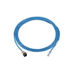 Kategori 6A, katı, LSZH, TX6 ™ PLUS Korumalı Modüler Tak Mini-Com® TX6 ™ PLUS Korumalı Jack Modülü ile beyaz kablosu.
