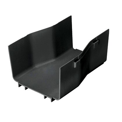 Herhangi 4x4 FiberRunner® Fitting veya Kanalına Ateşelikler herhangi 6x4 FiberRunner® Montaj veya Kanal. Bölünmüş kapak FRRF6FR4SCBL kabul eder.