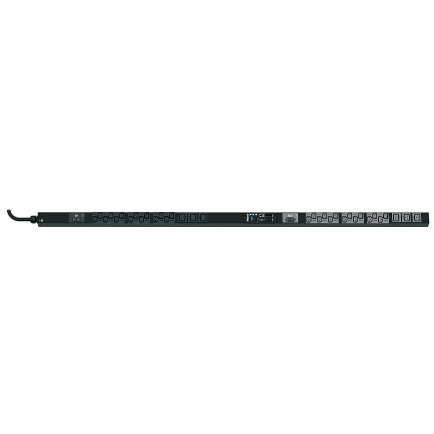 SmartZone ™ G5 İzlenen giriş (MI Serisi) PDU, 32 tek bir faz, 230V, (28), bir C13 ve (6) C19) kapları, IEC 60.309 2P + E 6h 32A fiş ve önlemler 68,898 Raf ''U x 2.047'' W 2.1 x ''D (1750.1mm x 50.8mm x 53.3mm) Renk:. Siyah