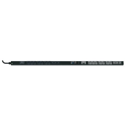 SmartZone ™ G5 İzlenen giriş (MI Serisi) PDU, 32 tek bir faz, 230V, (28), bir C13 ve (6) C19) kapları, IEC 60.309 2P + E 6h 32A fiş ve önlemler 68,898 Raf ''U x 2.047'' W 2.1 x ''D (1750.1mm x 50.8mm x 53.3mm) Renk:. Siyah
